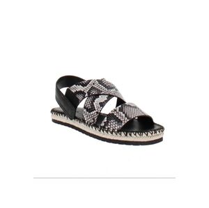 VINCE Women's Tenison, Sahara Leather Espadrille Sandals w/ dust bag